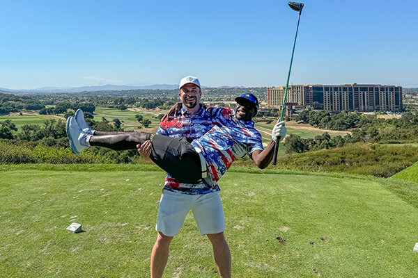 UCS Golf Tournament participants having fun