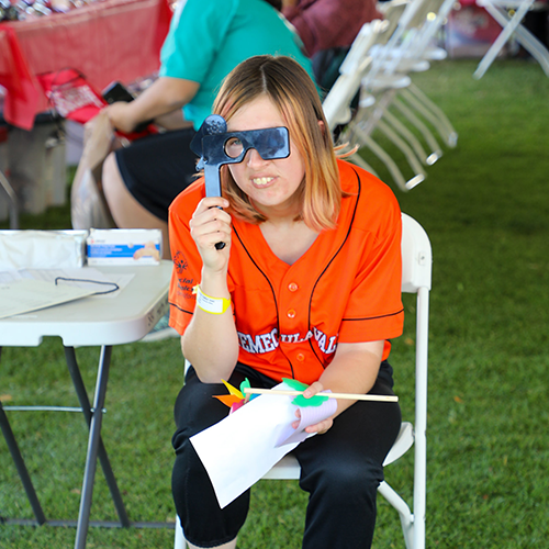 2023 Fall Games Opening Eyes circle