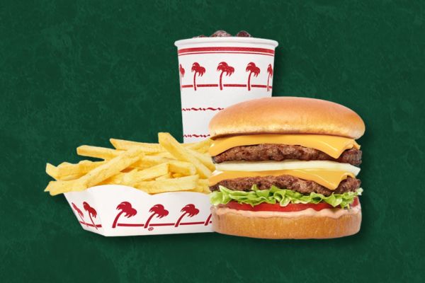 In-N-Out basket with swag auction item