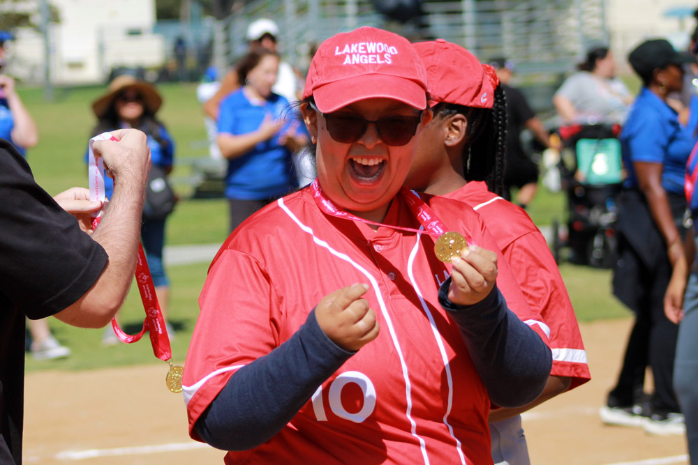 Softball red uniform