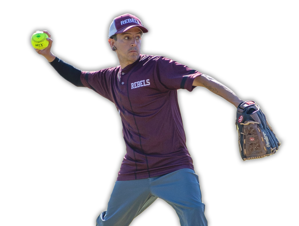 Softball cutout