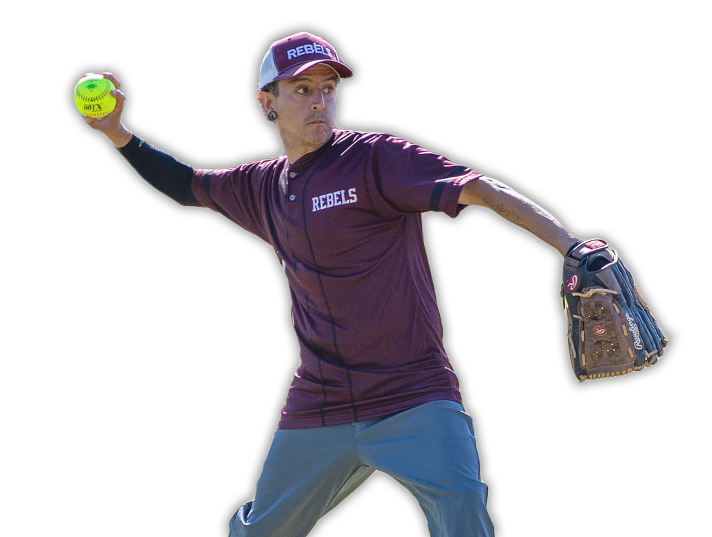 Softball cutout